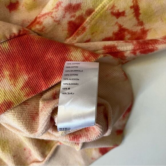 Women's Tie-Dye Sweatshirt - Orange and Pink - Picture 5 of 7